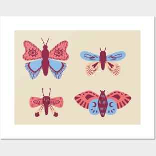 lepidoptera chart Posters and Art